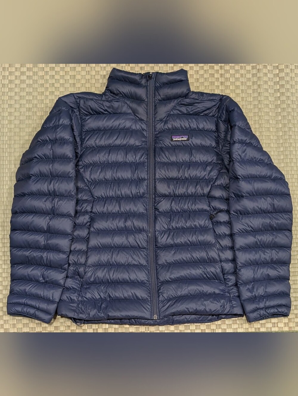 Patagonia Down Sweater Full Zip Jacket Navy Men's Size Small